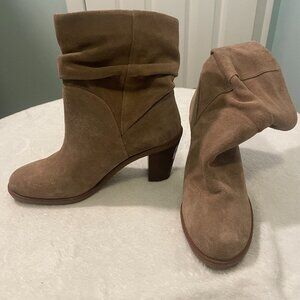 Vince Camuto Suede Slouch Boots • Size 10M • Taupe